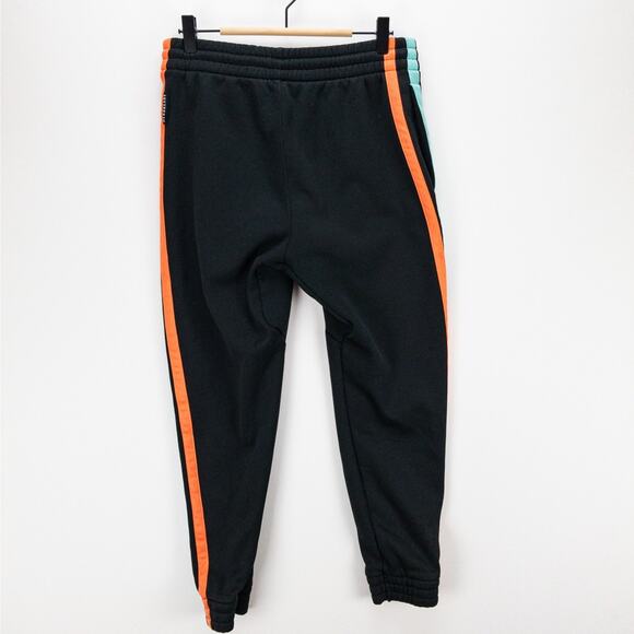 Adidas Harden Jogger Pants Men’s XL (Fits 29W) Black Cropped Multicolor Stripe - Picture 7 of 13